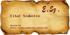 Eitel Szabolcs névjegykártya