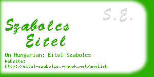 szabolcs eitel business card